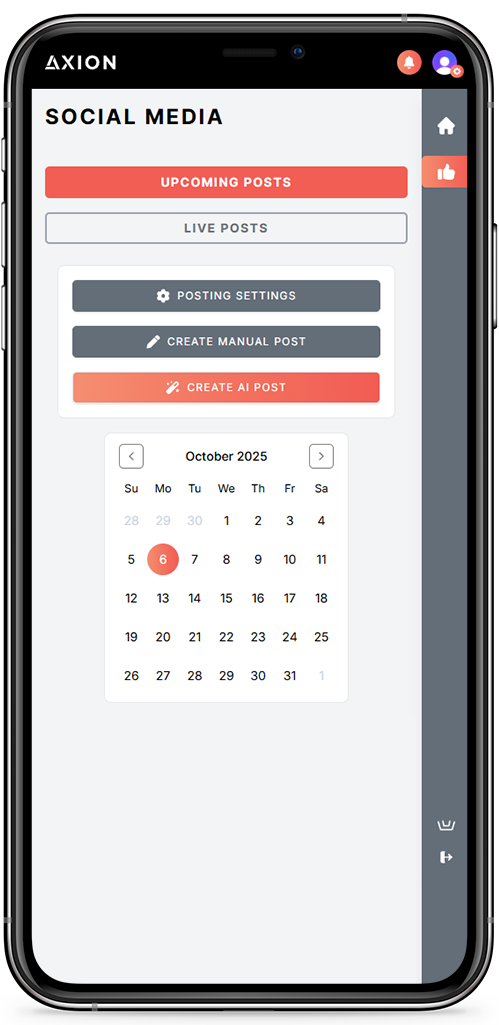 Axion app usage slideshow